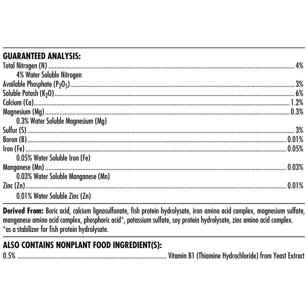 Advanced Nutrients - Organic Iguana Juice Bloom guaranteed analysis