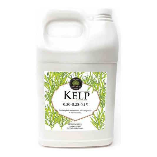 Age Old Kelp 0.30-0.25-0.15 liquid seaweed fertilizer, 1 gallon jug