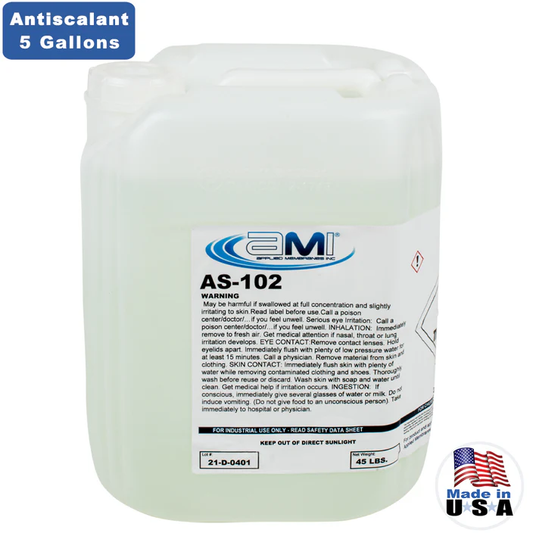 AMI AS-102 RO Membrane Antiscalant - 5GAL Industry Leaders Made in USA