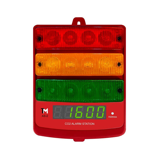 TrolMaster Carbon-X CO2 Alarm Station (audio/visual) + LED display indicator with cable set (AS-2)