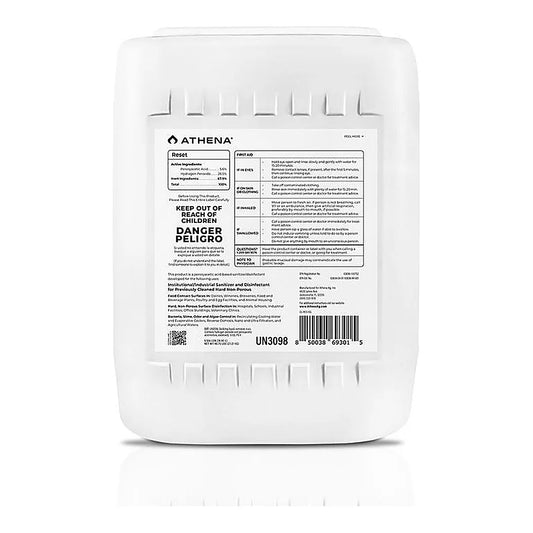 Athena Clean Line Reset, label panel