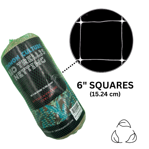Common Culture Bio Trellis Netting Bulk Roll 5 ft x 60 ft w/ 6in Squares