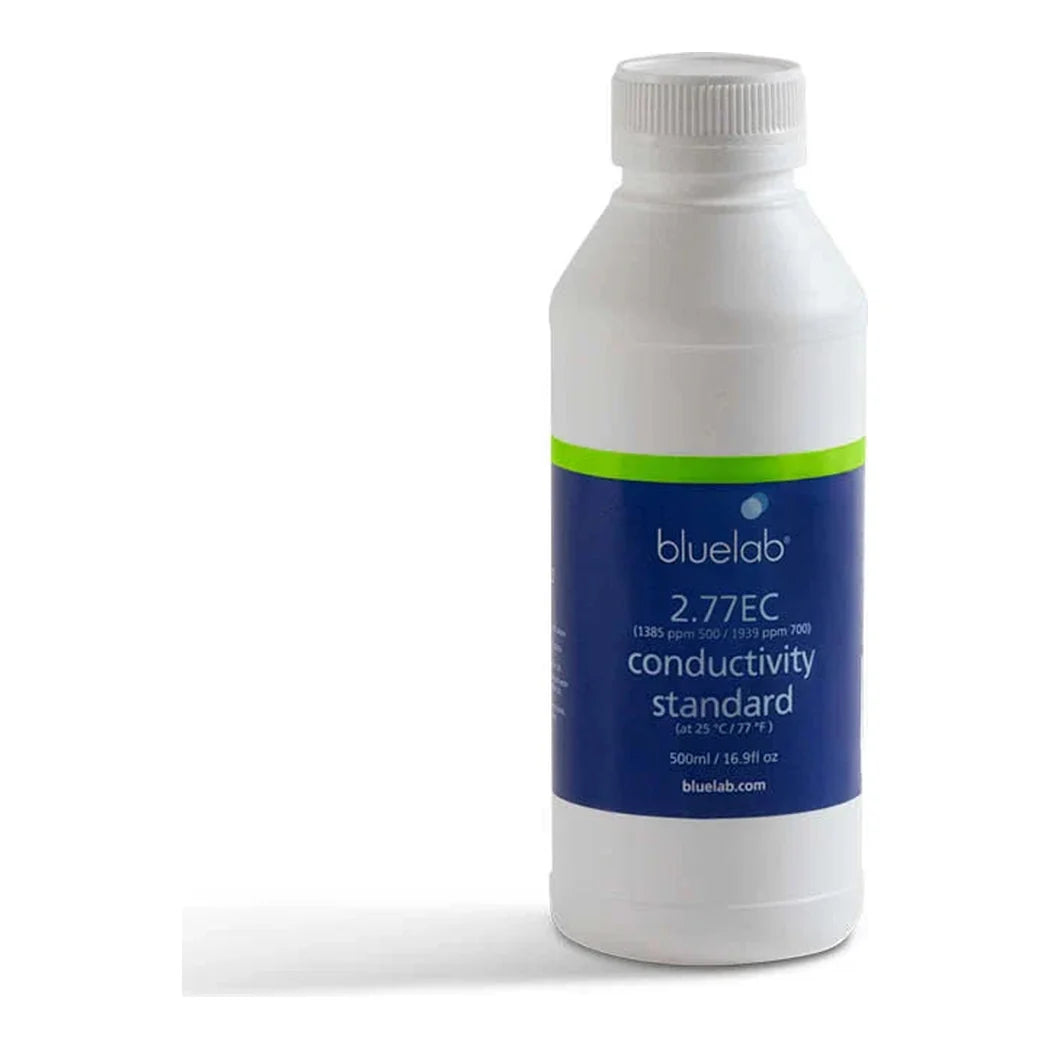 Bluelab 2.77 EC conductivity standard calibration solution, 500 ml bottle
