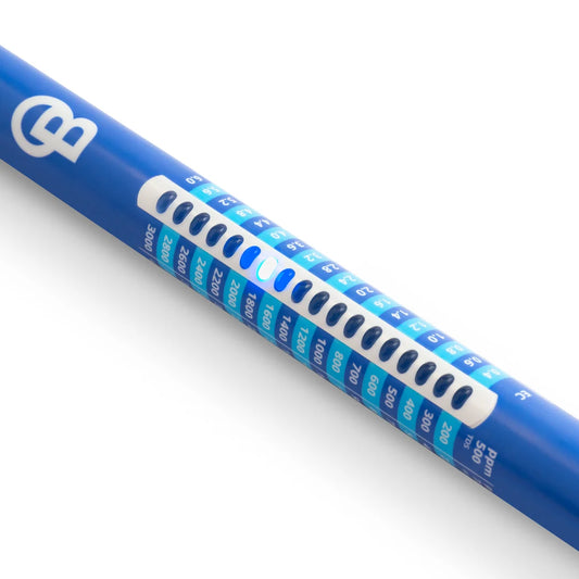 Close-up of the Bluelab Commercial Truncheon LED scale showing conductivity readings