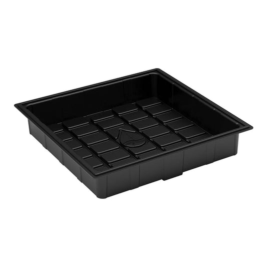 Botanicare CORE ID Tray - Black - square tray, angled view