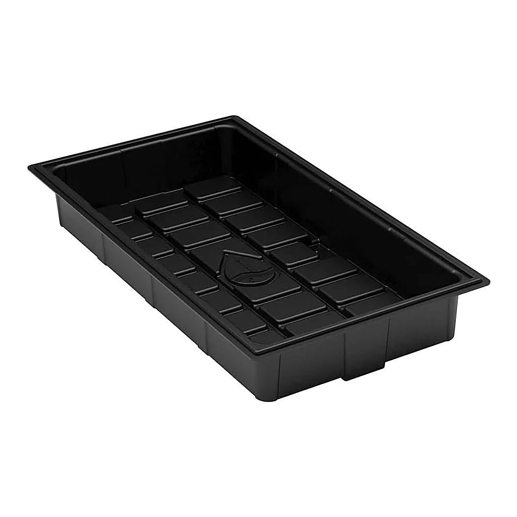 Botanicare CORE ID Tray - Black - narrow tray, angled view