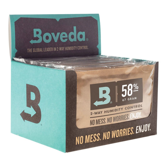 Boveda 58% 67 gram retail display box