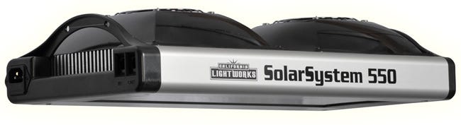 California LightWorks - SolarSystem 550 LED Grow Light w/ Hangers