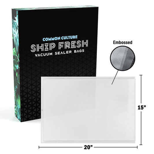 Common Culture Ship Fresh Vacuum Sealer Bags 15" x 20" (Pack of 100)