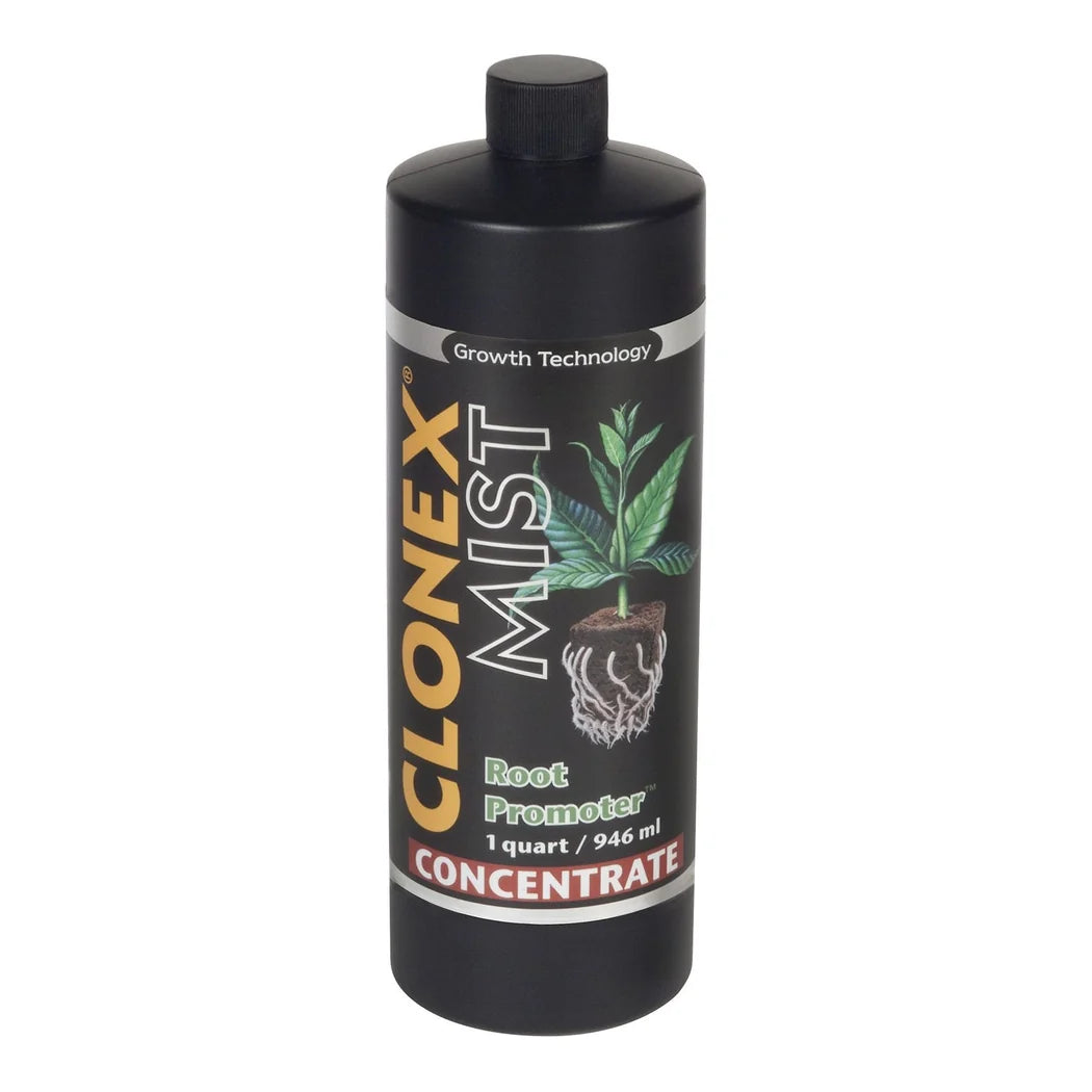 Clonex Mist concentrate quart bottle, label view