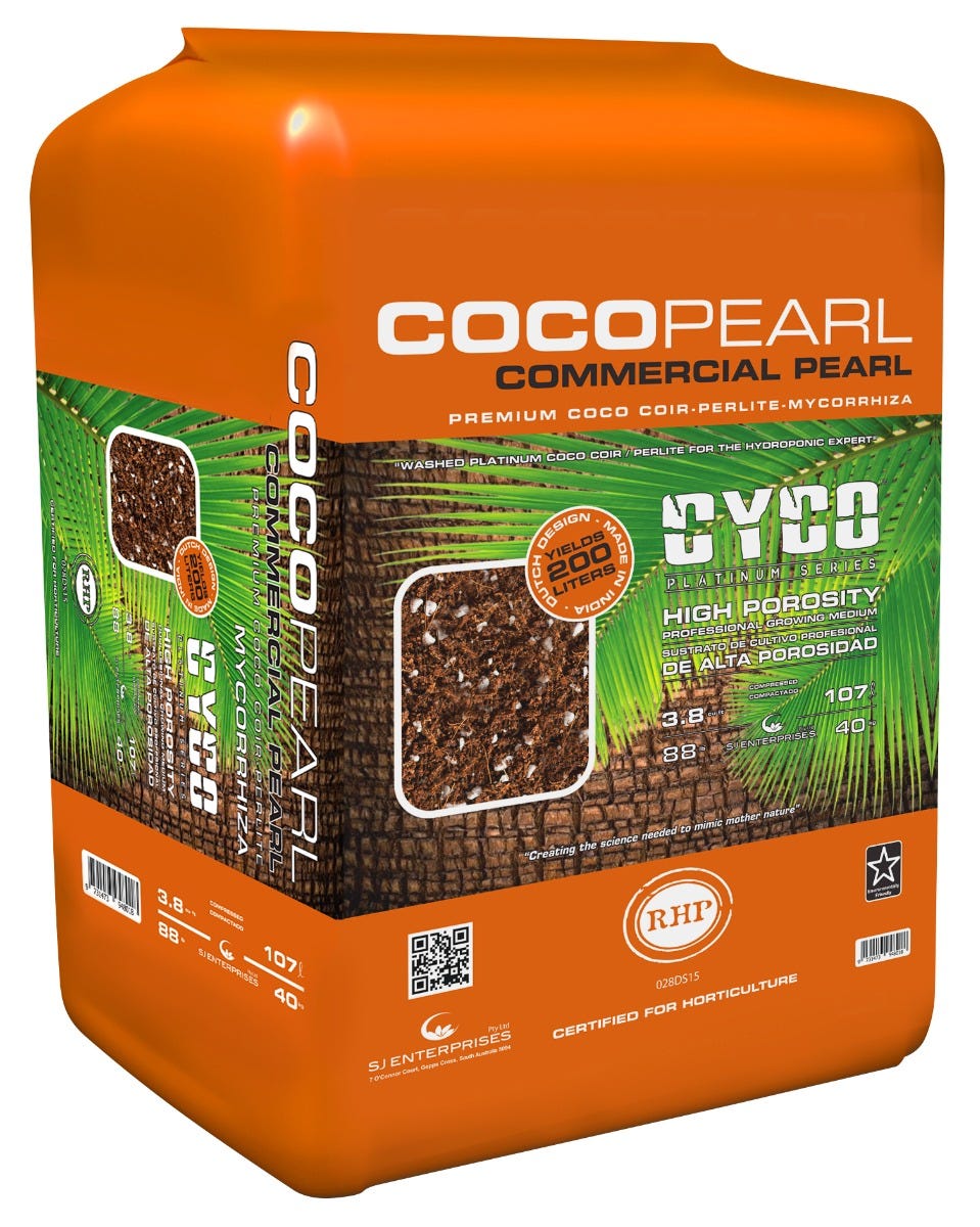 CYCO Coco Pearl W Mycorrhizae 3.8 Cu Ft (25Plt)