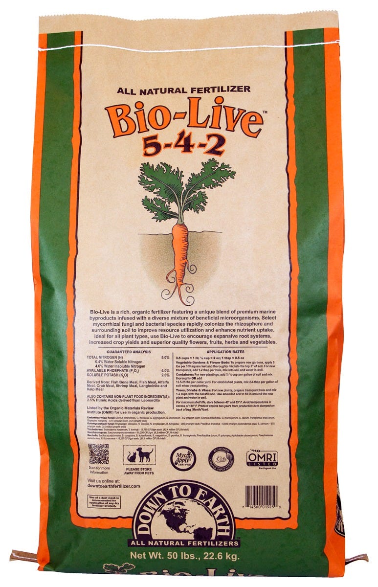 Down To Earth Bio-Live - 50lb Main Image