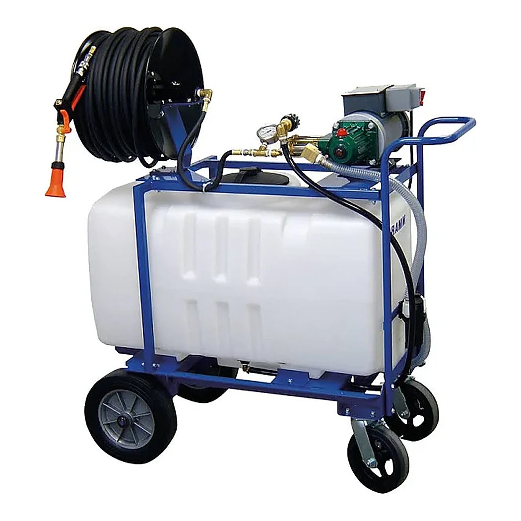 Dramm Hydra, 150' - 250' hose, BigFoot Wheels - w/ CRF fitting package - Hydra cart with hose reel and BigFoot wheels