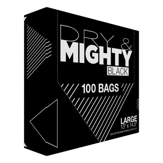 Dry & Mighty Black Bags Large (100 Pack) Box
