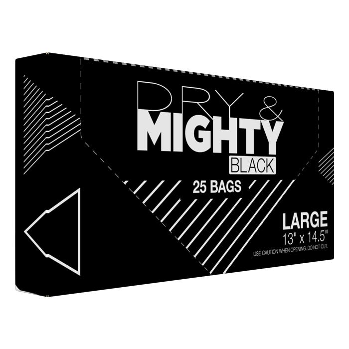 Dry & Mighty Black Bags Large (25 Pack) Box