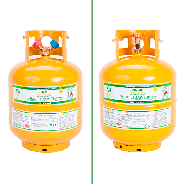 LP-20 | 70/30I ISOBUTANE-PROPANE BLEND | Dual & Single Valve options