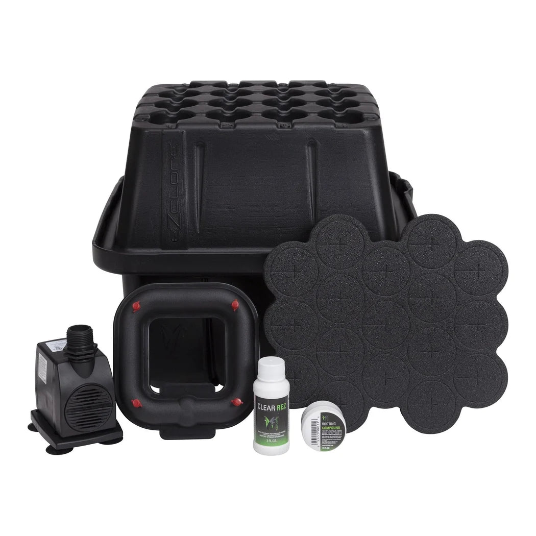 EZ-Clone Low Pro 16 cutting system, black, with pump and collars