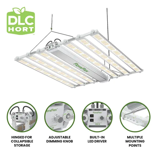 FloraFlex DLC 1200W 6-BAR LED | 120V DLC Hort