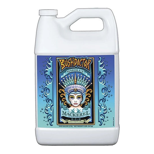 FoxFarm Bush Doctor Wholly Mackerel 3-1-0 fish fertilizer, 1 gallon jug
