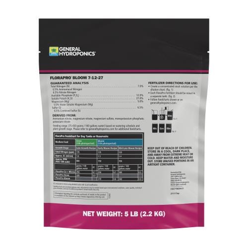 General Hydroponics FloraPro Bloom 7-12-27