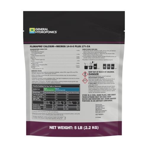 General Hydroponics FloraPro Calcium + Micros 14-0-0