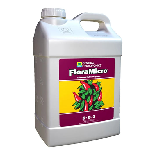 General Hydroponics FloraMicro 5-0-1, 2.5 gallon jug