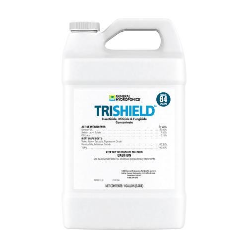 GH TriShield Insecticide Miticide Fungicide 1-Gallon Back Label