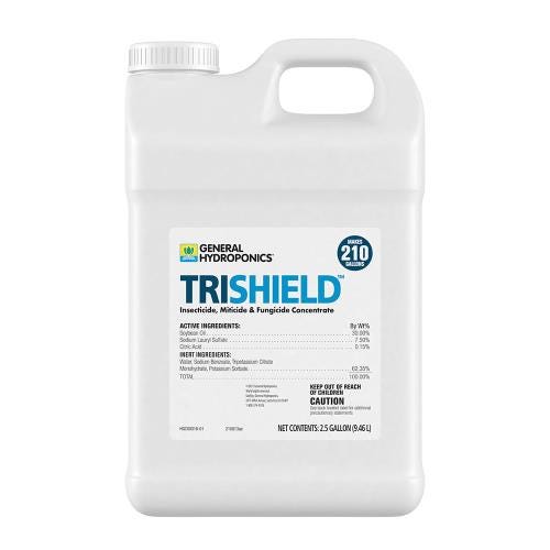 GH TriShield Insecticide Miticide Fungicide 2.5-Gallon Back Label