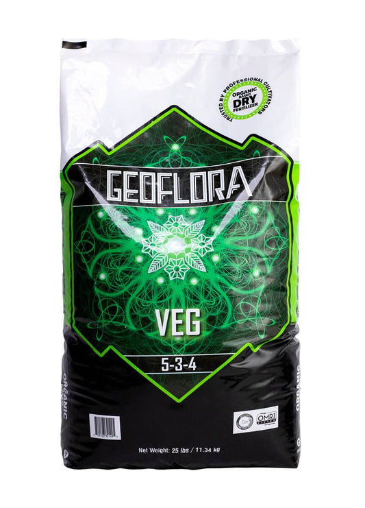 Geoflora Nutrients - VEG Dry Granular Fertilizer - 25lb - OMRI Certified - Front