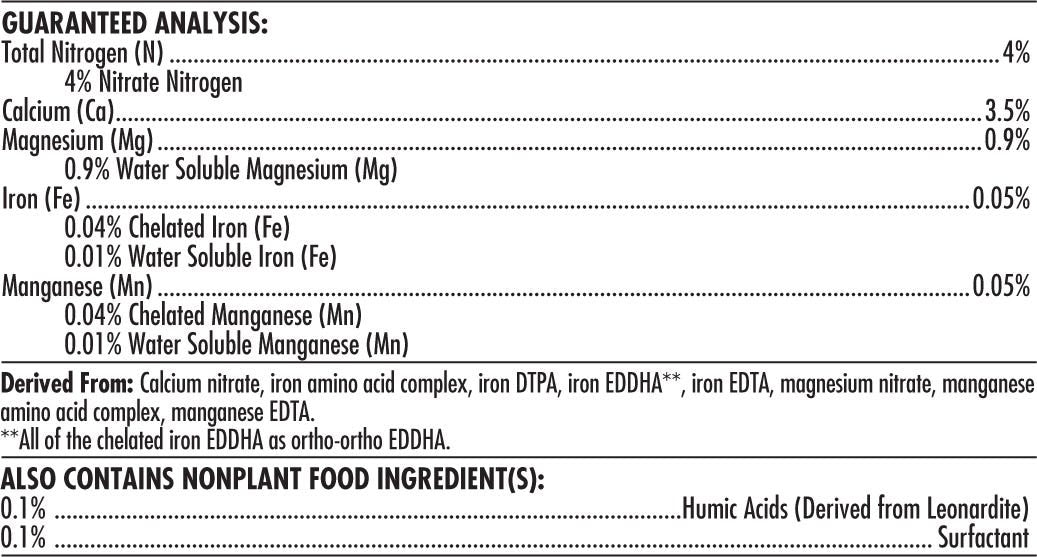 Advanced Nutrients - Ph Perfect - Connoisseur Grow - Part A - 1 L Guaranteed Analysis