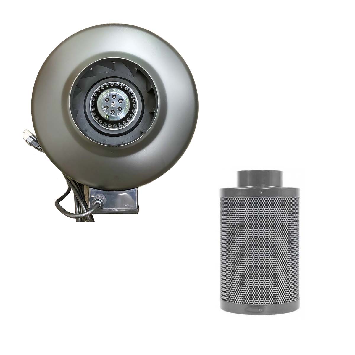 Common Culture Carbon Filter 4in x 12in + 4in Inline Duct Fan Combo