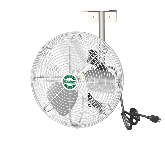 EZ-Breeze HAF 12" Basket Fan, White, 1/10HP, 1PH, 115V, W/Brkt & 10' Cord Main Image