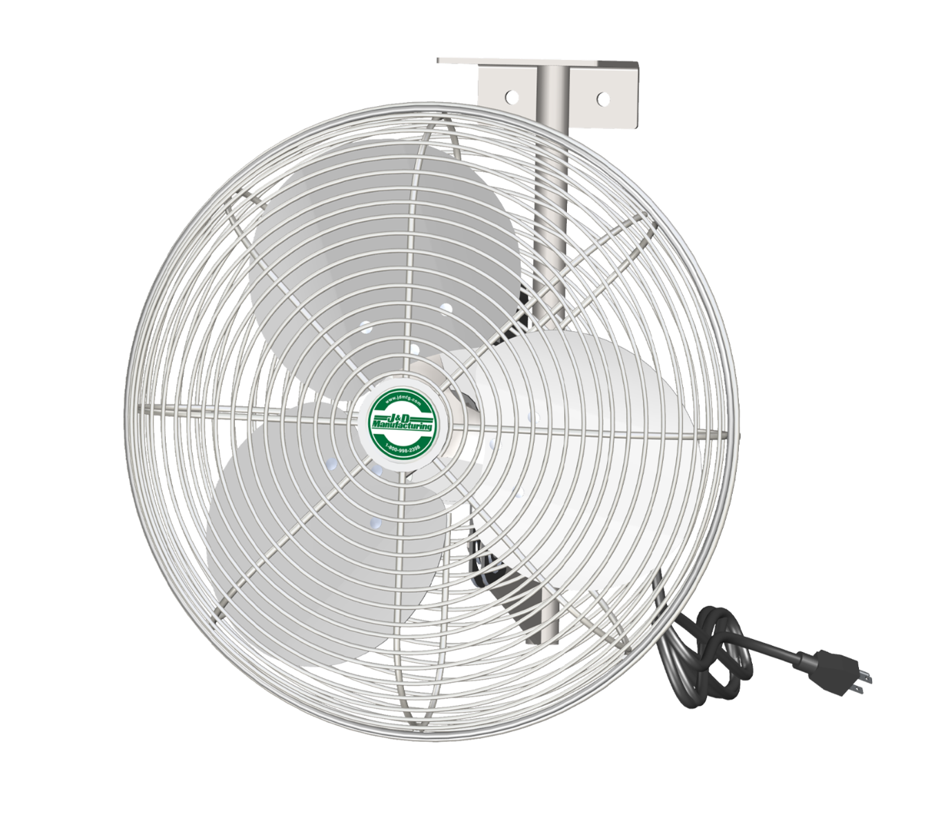 EZ-Breeze HAF 16" Basket Fan, White, 1/10HP, 1PH, 115V, W/Brkt & 10' Cord Main Image