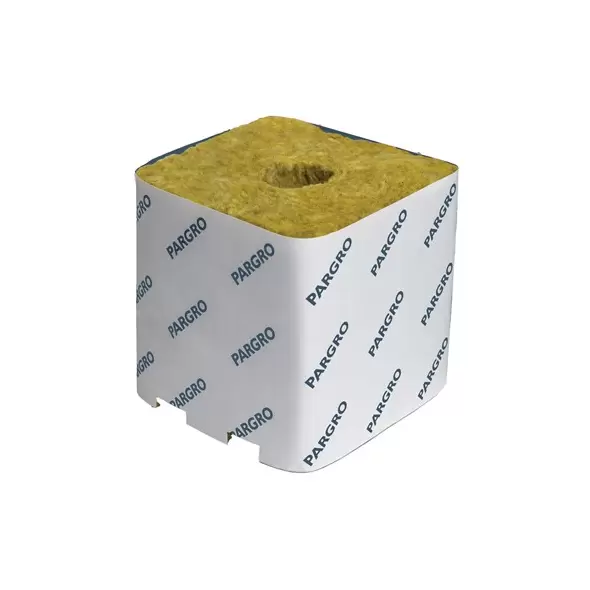 Grodan PAR10 Block 4 x 4 x 4in w/ Hole - Pallet of 1