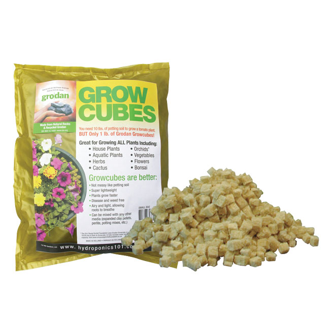 Grodan Stonewool Growcubes 1 Cu. Ft. Bag (case of 6 bags) Bag and Lose Cubes