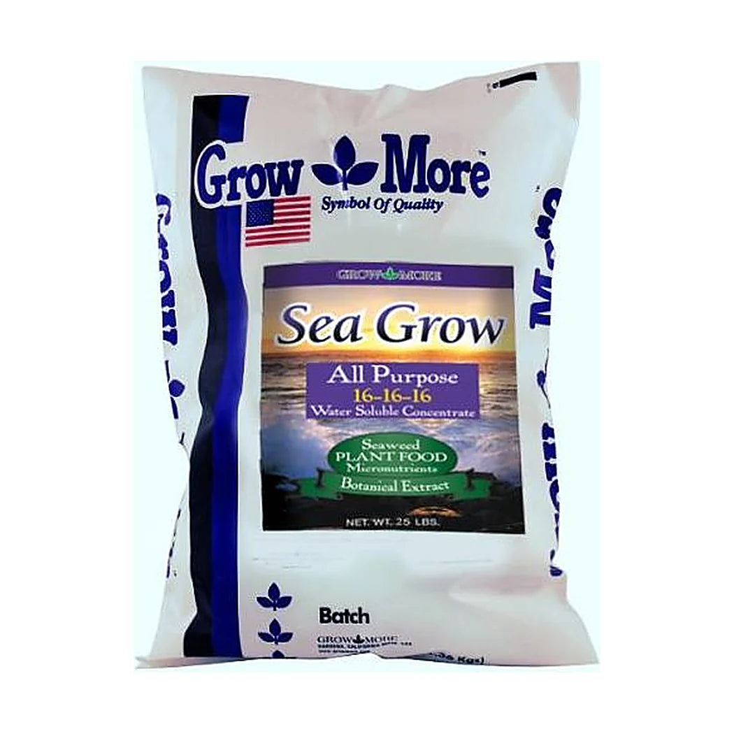 Grow More Seagrow All Purpose fertilizer, 25 lb bag