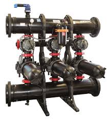 Netafim Apollo Disc-Kleen Filter Battery, Twin. 5 filters, 120 mesh DC Solenoid