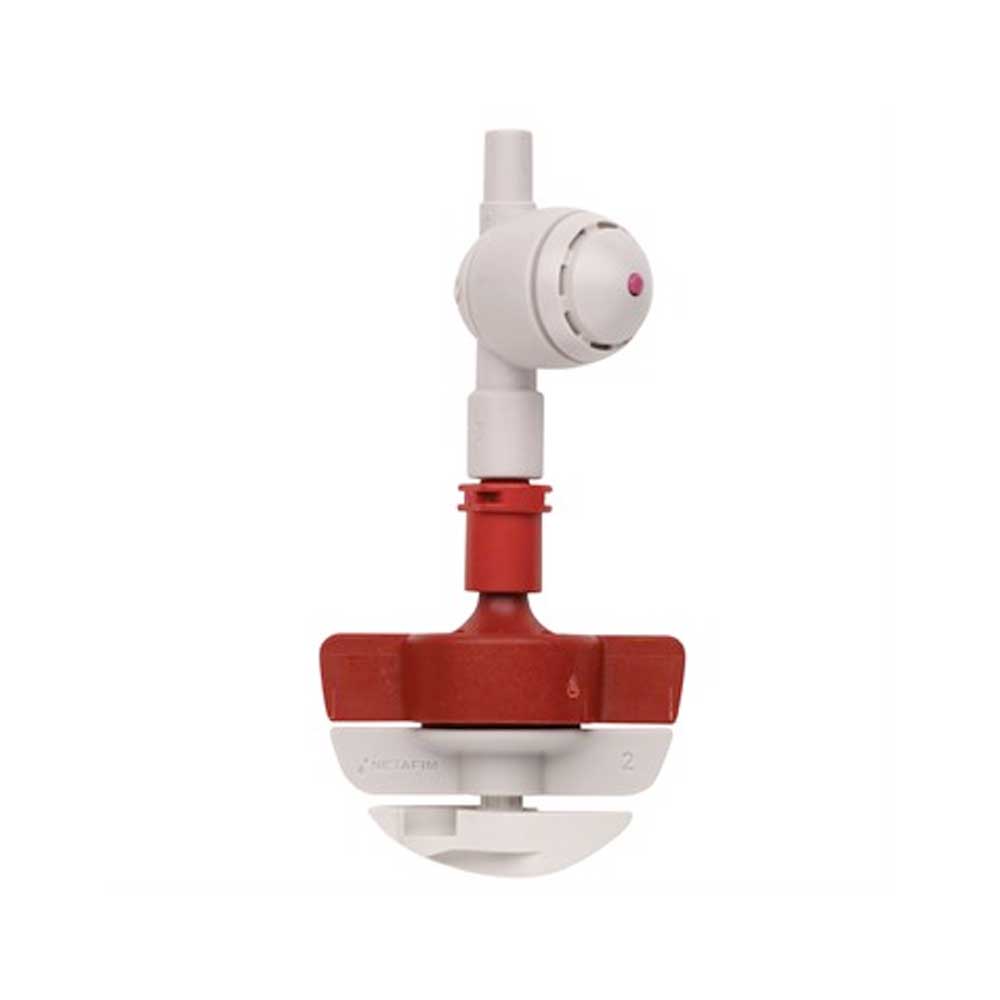 Netafim SpinNet Red Mist, Red Body, Grey Spinner with Check Valve - 25 Pack