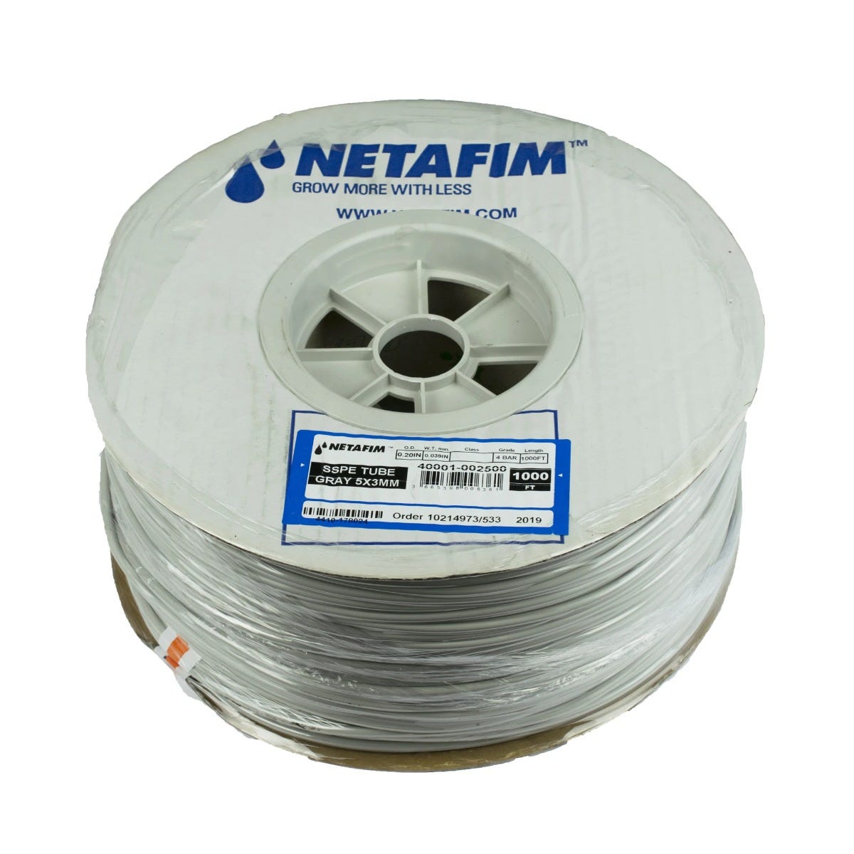 Netafim Super Flex UV White PE Tubing 5/3mm 1000ft coil