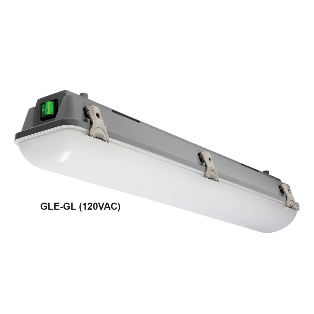 Growlite Soft Green LED Vaportight Work Light/Egress Light - 120V line cord w/plug 12- VAC