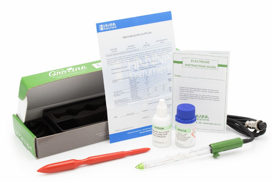 Hanna Direct Soil and Soiless Media pH electrode for use with HI9814 box