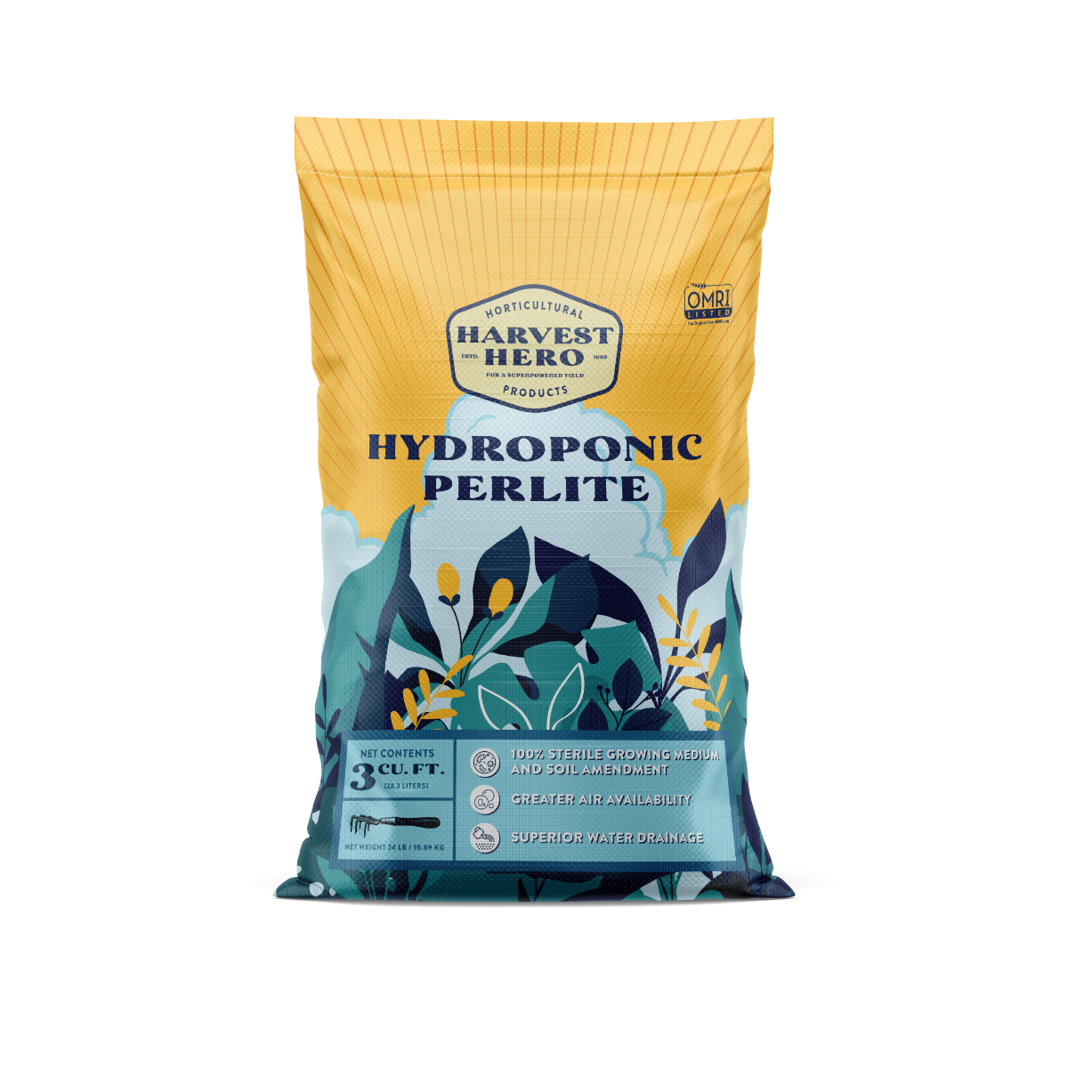Harvest Hero Hydroponic Perlite 3 Cu Ft Macro View