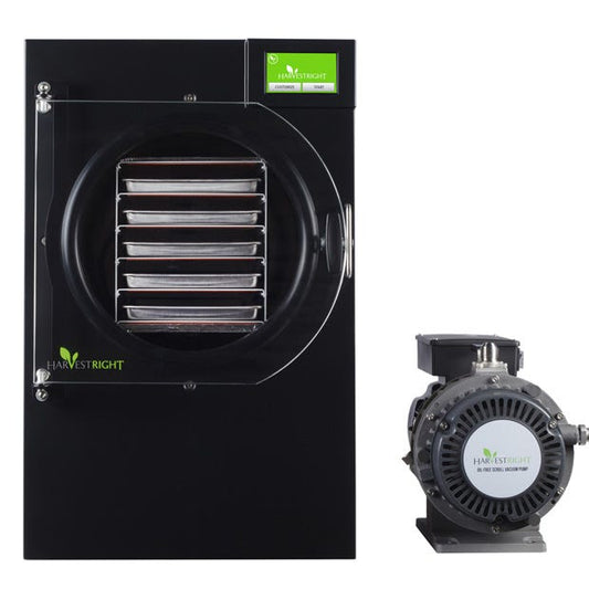 Harvest Right Freeze Dryer - Medium - Black - With Mylar Starter Kit with Oil-Free Pump