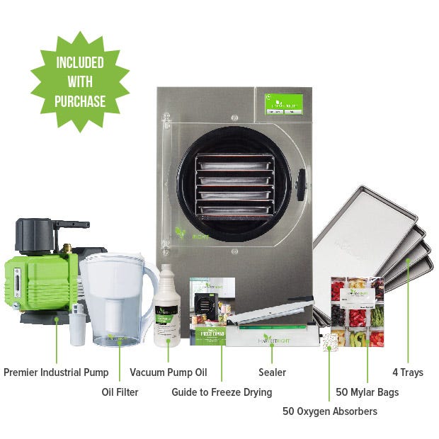Harvest Right Freeze Dryer - Small - Stainless Steel - With Mylar Starter Kit Included with Purchase