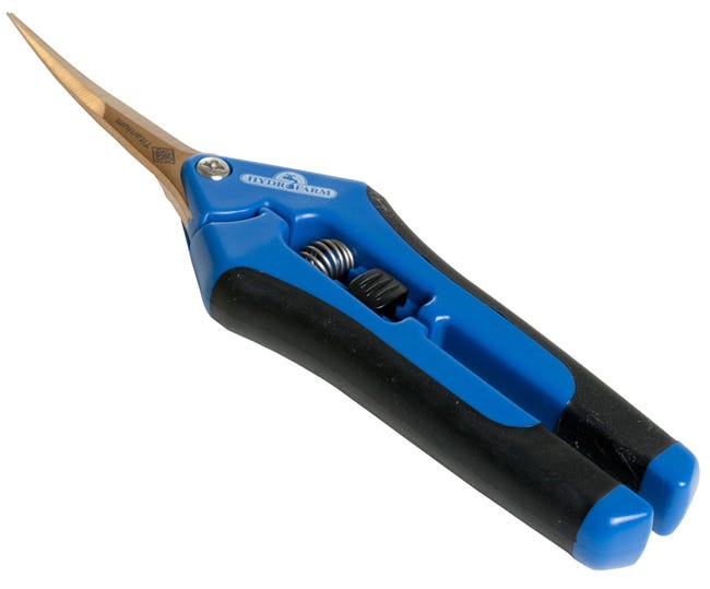 Hydrofarm Precision Curved Blade Pruner Titanium