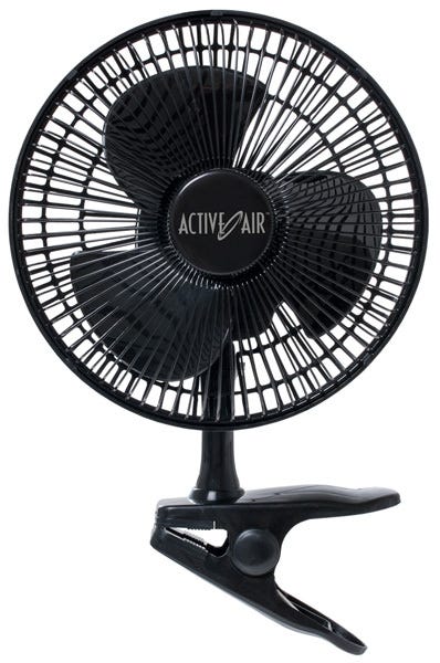 Active Air - 8 inch Clip Fan - Black