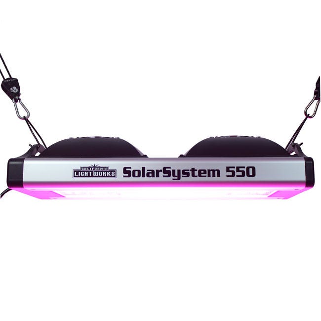 California Light Works - Solar System 550 LED Grow Light On