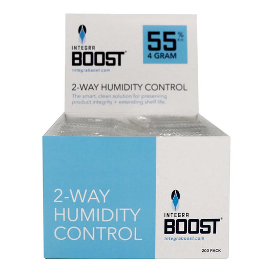 Integra Boost 4 gram 55% RH retail display box, 200 individually overwrapped packs