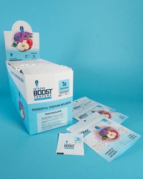 Integra Terpene Essentials 4g Terpinolene 62% Relative Humidity master case of 288 packs Main Image
