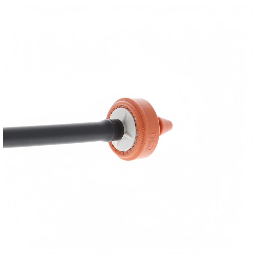 Netafim Dripper Assy 6.6 GPH Orange/Grey Dripper, Black Tubing 48in